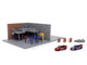 Fast & Furious Han s Garage Diorama with 2 Cars and Accessories Nano Scene Series 1/32 Model Jada 36403
