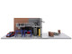 Fast & Furious Han s Garage Diorama with 2 Cars and Accessories Nano Scene Series 1/32 Model Jada 36403