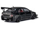 Mitsubishi Lancer Evolution IX RHD Right Hand Drive Black and Carbon with Extra Wheels 1/64 Diecast Model Car CM Model CM64-EVOIX-18