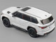 2024 Toyota Sequoia White with Red Interior 1/64 Diecast Model Car CM Model CM64-SEQUOIA-01