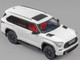 2024 Toyota Sequoia White with Red Interior 1/64 Diecast Model Car CM Model CM64-SEQUOIA-01