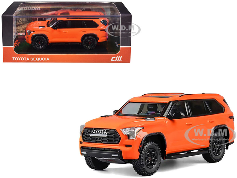 2024 Toyota Sequoia Solar Octane Orange 1/64 Diecast Model Car CM Model CM64-SEQUOIA-03