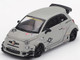 ABARTH 595 LB Works x Abas Works Fighters Matt Gray Limited Edition 1/64 Diecast Model Car Mini GT MGT01064