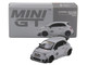 ABARTH 595 LB Works x Abas Works Fighters Matt Gray Limited Edition 1/64 Diecast Model Car Mini GT MGT01064