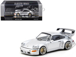 RWB 964 Silver Metallic Hobby64 Series 1/64 Diecast Model Car Tarmac Works T64-037-SL