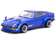 Nissan Fairlady Z S30 Widebody RHD Right Hand Drive Designed by Jon Sibal Blue Metallic Global64 Series 1/64 Diecast Model Car Tarmac Works T64G-062-BL