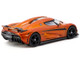 Koenigsegg Regera Orange Metallic with Black Stripes Global64 Series 1/64 Diecast Model Car Tarmac Works T64G-TL017-OR Koenigsegg Regera Orange Metallic with Black Stripes Global64 Series 1/64 Diecast Model Car Tarmac Works T64G-TL017-OR