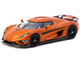 Koenigsegg Regera Orange Metallic with Black Stripes Global64 Series 1/64 Diecast Model Car Tarmac Works T64G-TL017-OR Koenigsegg Regera Orange Metallic with Black Stripes Global64 Series 1/64 Diecast Model Car Tarmac Works T64G-TL017-OR