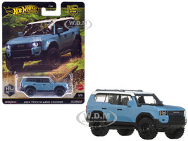 2024 Toyota Land Cruiser Blue with White Top HW Off Road Series Diecast Model Car Hot Wheels JBK52