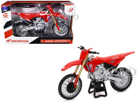Honda CRF450R Motorcycle Red with Black Accents 1/12 Diecast Model New Ray 58493