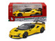 Ferrari SF90 XX Stradale Yellow with Black Top Race and Play Series 1/24 Diecast Model Car Bburago 26032YL