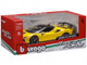 Ferrari SF90 XX Stradale Yellow with Black Top Race and Play Series 1/24 Diecast Model Car Bburago 26032YL