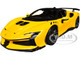 Ferrari SF90 XX Stradale Yellow with Black Top Race and Play Series 1/24 Diecast Model Car Bburago 26032YL