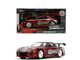 Dom s Mazda RX 7 Candy Red with Graphics The Fast and the Furious 2001 Movie Fast & Furious Series 1/32 Diecast Model Car Jada 35400