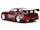 Dom s Mazda RX 7 Candy Red with Graphics The Fast and the Furious 2001 Movie Fast & Furious Series 1/32 Diecast Model Car Jada 35400