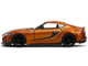 2020 Toyota Supra Orange Metallic with Black Stripes F9 2021 Movie Fast & Furious Series 1/32 Diecast Model Car Jada 35632