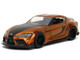 2020 Toyota Supra Orange Metallic with Black Stripes F9 2021 Movie Fast & Furious Series 1/32 Diecast Model Car Jada 35632