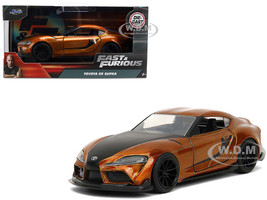 Han's Mazda RX-7 Orange Metallic Matt Black Toyota GR Supra Orange