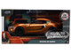 2020 Toyota Supra Orange Metallic with Black Stripes F9 2021 Movie Fast & Furious Series 1/32 Diecast Model Car Jada 35632 2020 Toyota Supra Orange Metallic with Black Stripes F9 2021 Movie Fast & Furious Series 1/32 Diecast Model Car Jada 35632