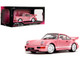 Porsche 911 Carrera RS 964 Pink Metallic with White Stripes Pink Slips Series 1/18 Diecast Model Car Jada 35727