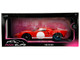 Ford GT40 MK1 Red with White Stripes and Graphics Pink Slips Series 1/18 Diecast Model Car Jada 36381