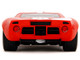 Ford GT40 MK1 Red with White Stripes and Graphics Pink Slips Series 1/18 Diecast Model Car Jada 36381