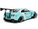 Nissan GT R R35 Liberty Walk Body Kit 2 0 RHD Right Hand Drive Light Blue with Black Hood and White Stripes Pink Slips Series 1/18 Diecast Model Car Jada 36382 Nissan GT R R35 Liberty Walk Body Kit 2 0 RHD Right Hand Drive Light Blue with Black Hood and White Stripes Pink Slips Series 1/18 Diecast Model Car Jada 36382