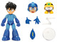 Mega Man 4 5 Moveable Figure Deluxe Version with Accessories and Alternate Head and Hands Mega Man 1987 Video Game Model Jada 34692
