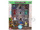 Set of 12 Diecast Figures Minecraft Video Game Nano Metalfigs Series Diecast Models Jada 37541