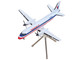 Saab 340B Commercial Aircraft "American Eagle N389AE White with Red and Blue Stripes Gemini 200 Series 1/400 Diecast Model Airplane GeminiJets G2AAL1339