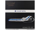 Boeing 727 100 Commercial Aircraft Eastern Air Lines N8120N Silver with Blue Stripes Gemini 200 Series 1/200 Diecast Model Airplane GeminiJets G2EAL1362
