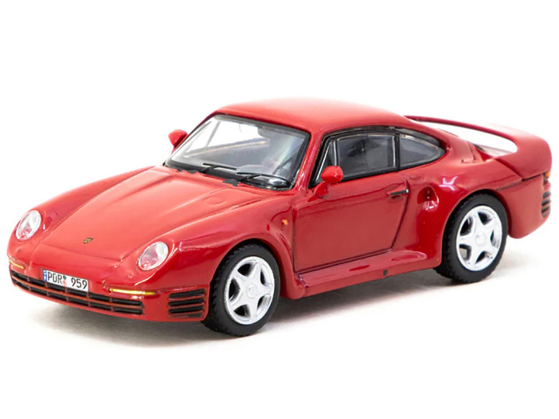 Porsche 959 Red Global64 Series 1/64 Diecast Model Tarmac Works T64G-068-RE