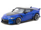 Nissan VeilSide FFZ400 Fairlady Z RHD Right Hand Drive Blue Metallic with Black Top Global64 Series 1/64 Diecast Model Tarmac Works T64G-074-BL