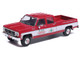 1976 GMC Sierra Grande K2500 Wideside Pickup Truck St Nick s Christmas Tree Farm Red with White Sides Christmas Limited Edition 1/64 Diecast Model Car IXO Models IA64020