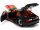 1989 Ford Mustang GT Black with Red Flame Graphics and Chester Cheetah Diecast Figure Cheetos Flamin Hot Hollywood Rides Series 1/24 Diecast Model Car Jada JA36255 1989 Ford Mustang GT Black with Red Flame Graphics and Chester Cheetah Diecast Figure Cheetos Flamin Hot Hollywood Rides Series 1/24 Diecast Model Car Jada JA36255