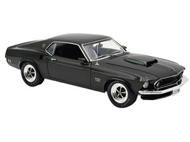 1969 Ford Mustang BOSS 429 Black Jade Metallic Limited Edition to 429 pieces Worldwide 1/18 Diecast Model Car ACME A1801888