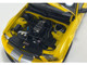 2007 Ford Shelby GT500 Yellow with Silver Stripes Shelby Collectibles Series 1/18 Diecast Model Car ACME SC18005