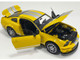 2007 Ford Shelby GT500 Yellow with Silver Stripes Shelby Collectibles Series 1/18 Diecast Model Car ACME SC18005