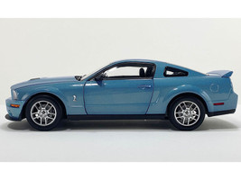 2007 Ford Shelby GT500 Windveil Blue Metallic Shelby Collectibles Series 1/18 Diecast Model Car ACME SC18006
