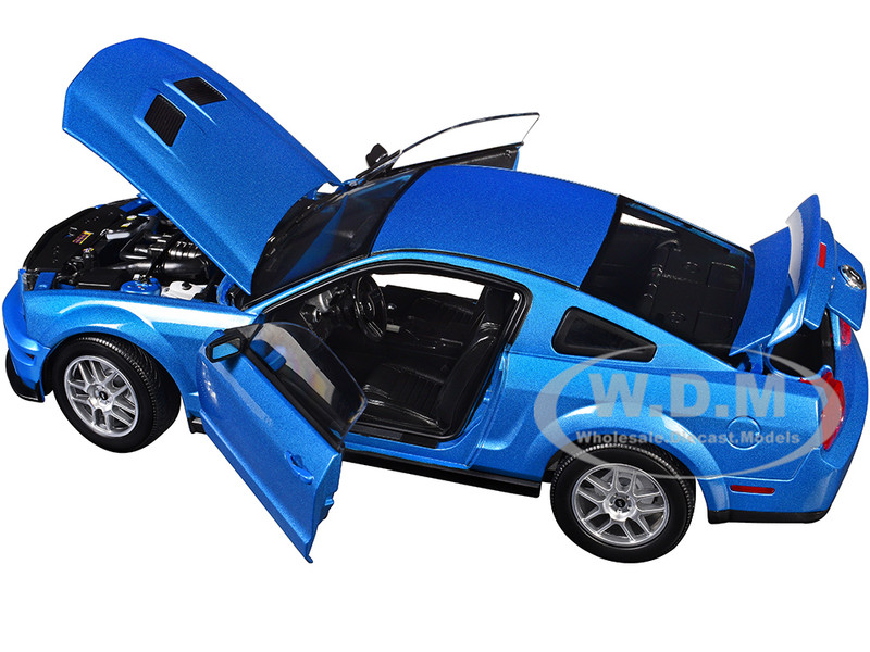2007 FORD SHELBY GT500 WINDVEIL BLUE 1/18 DIECAST MODEL CAR BY