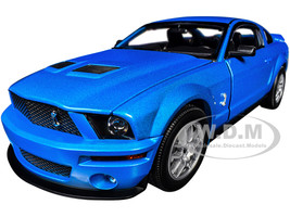 2007 Ford Shelby GT500 Windveil Blue Metallic Shelby Collectibles Series 1/18 Diecast Model Car ACME SC18006