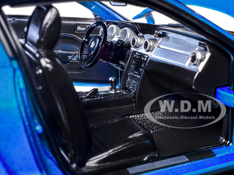 2007 FORD SHELBY GT500 WINDVEIL BLUE 1/18 DIECAST MODEL CAR BY