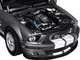 2007 Ford Shelby GT500 Alloy Gray Metallic with White Stripes Shelby Collectibles Series 1/18 Diecast Model Car ACME SC18007