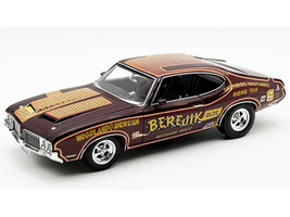 1970 Oldsmobile 442 W30 Berejik Olds Brown with Gold Graphics Limited Edition to 402 pieces Worldwide 1/18 Diecast Model Car ACME A1805629