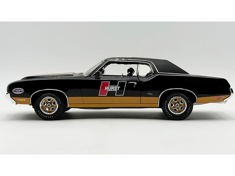 1970 Oldsmobile Cutlass SX Hurst Edition Black with Brown Stripes Limited Edition to 414 pieces Worldwide 1/18 Diecast Model Car ACME A1805630