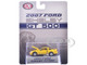 2007 Ford Shelby GT500 Yellow with Silver Stripes Shelby Collectibles Series 1/64 Diecast Model Car ACME SC64002