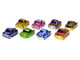 Lowriders Show Glow Series 1 Set of 8 Pieces Diecast Model Cars CarTuned 597346