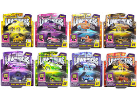 Lowriders Show Glow Series 1 Set of 8 Pieces Diecast Model Cars CarTuned 597346