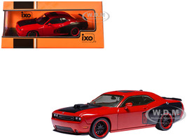 2009 Dodge Challenger SRT8 Red with Black Accents 1/43 Diecast Model IXO Models CLC597N22