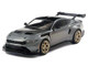 2025 Ford Mustang GTD Gray Metallic with Black Top 1/43 Diecast Model IXO Models MOC34322